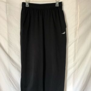 black straight leg sweatpants
